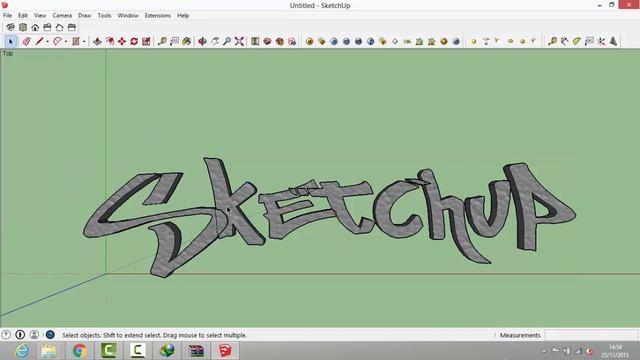 SKETCHUP ADD FONT AND RENDER WITH VRAY смотреть онлайн