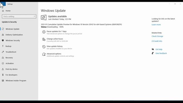 Update Windows 10 V20H2 Based System KB4598291 & KB4598299 OS Build 19042.789 смотреть онлайн