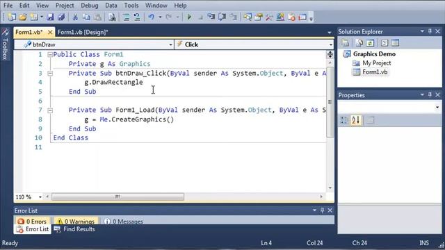 Visual Basic Tutorial - 164 - Introduction To Graphics смотреть онлайн