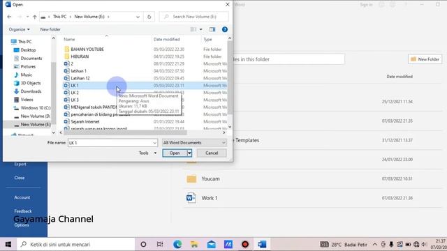 Cara Cepat Save, Open, dan Save As смотреть онлайн