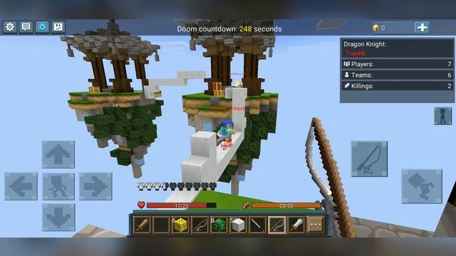 Blockman GO: Lucky Blocks - Sky Wars Ep.8 - Big Catch in the Minecraft PE Mode смотреть онлайн