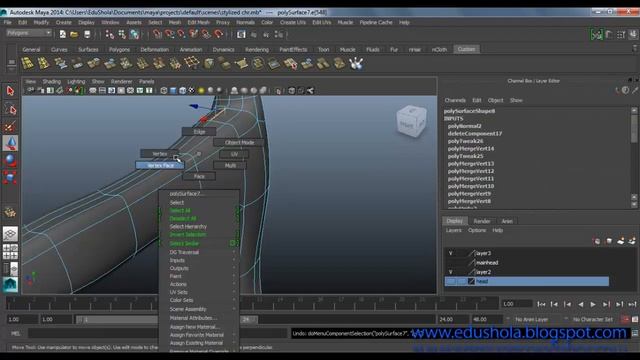 Autodesk Maya Tutorial - Modeling a stylized character (easiest) part 3 смотреть онлайн