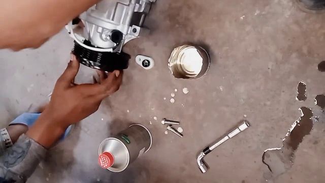How to setting AC Compressor AC evaporator AC Gas-134a Refilling смотреть онлайн