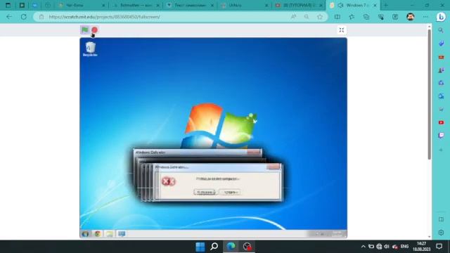 Windows 7 Crazy error in Scratch смотреть онлайн