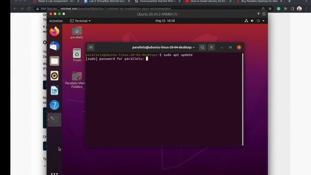 Running Mininet on an M1 with Ubuntu and Parallels смотреть онлайн
