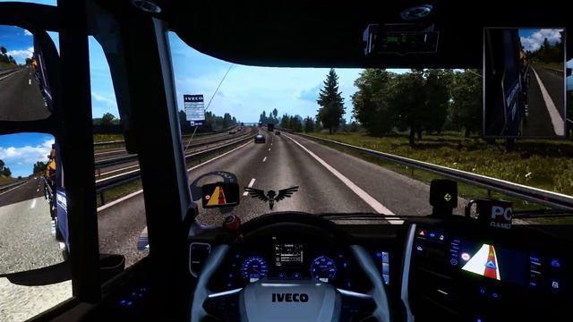 Euro Truck Simulator 2 + Iveco Hi-Way Strelis e6 BR v2 1.34 + skin_RhenaGamer + ProMods смотреть онлайн