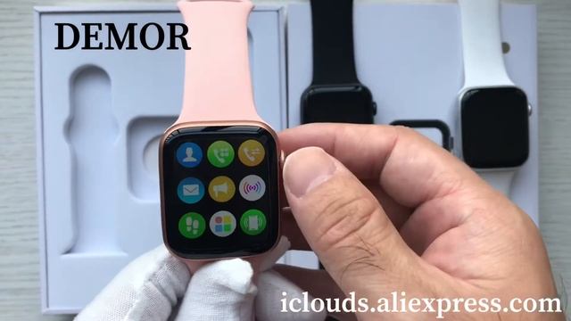 Demor Smart Watch IWO 13 Series 6 Unboxing 1.75inch HD IPS 320*385 pixels Touch Screen Digital Crow смотреть онлайн