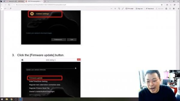 Canon EOS M50 Firmware update 1.0.2 to 1.0.3