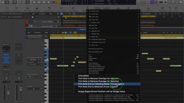 How to join all midi notes together : LOGIC PRO X : SINGLE FUNCTIONS смотреть онлайн