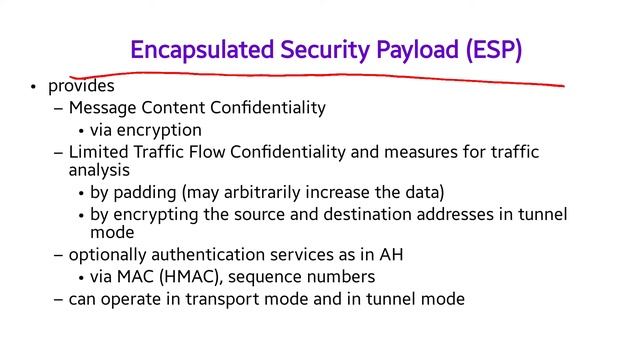 NS Unit III - IPSec - Authentication Header and Encapsulating Security Payload - Part II смотреть онлайн