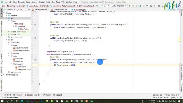 How to Create internet browser app in Android Studio part 3 смотреть онлайн