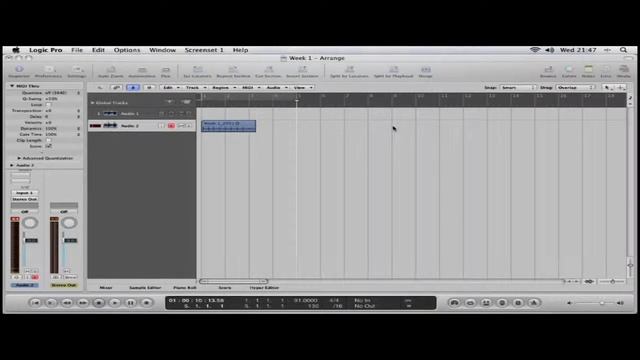 Logic W1L4 - Adding software instruments from Logic's library смотреть онлайн