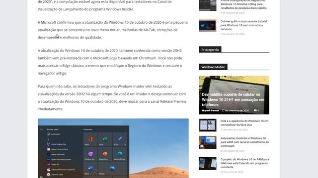 CONFIRA AS NOVIDADES PARA A PRÓXIMA GRANDE ATUALIZAÇÃO - Windows 10 October 2020 Update (20H2) смотреть онлайн