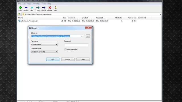 How To Open A .RAR File