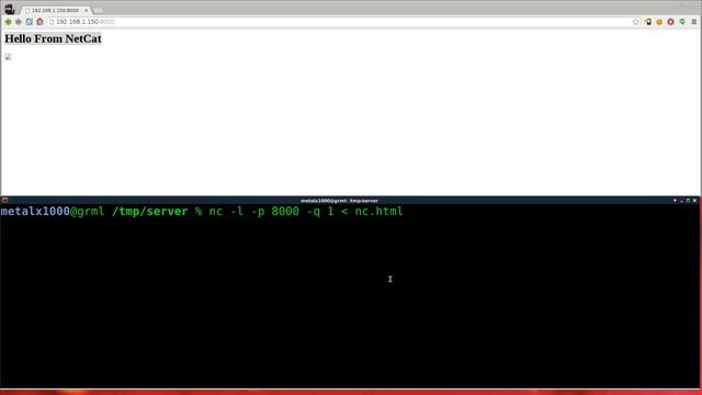 Simple NetCat Web Server with Embeded Images - Linux Tutorials смотреть онлайн