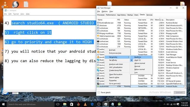 android studio lagging fix смотреть онлайн