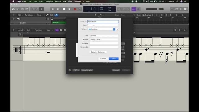 2021 Logic Pro X Beginner tutorial: How to export sheet music to PDF in 2-steps. SUPER EASY! смотреть онлайн