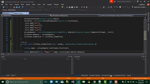 Xamarin Android: List View Example with String[],List of string and List of Class object смотреть онлайн