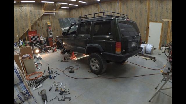 Jeep Cherokee Old Man Emu lift install смотреть онлайн