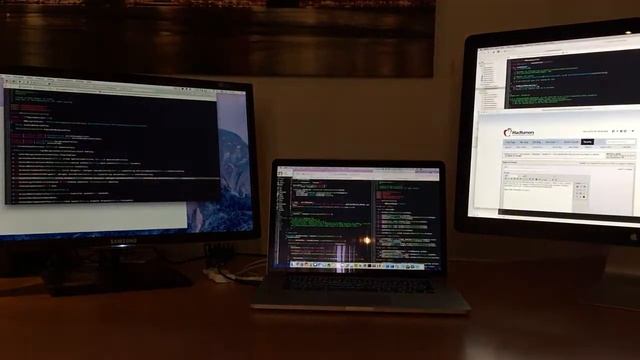 Mission Control with three displays – Increase Contrast on (60 fps video) смотреть онлайн