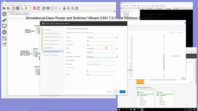 Vcenter Server Appliance, Installation and Configuration on ESXI 7.0 in GNS3 Environment Part 4 смотреть онлайн
