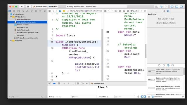 macOS Development: Populating Dropdown Menus Programmatically смотреть онлайн