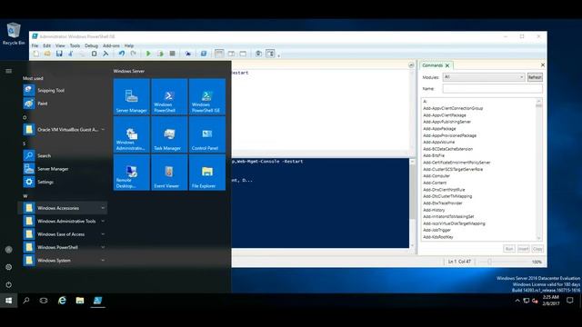 Installing the [IIS] Web Server role with PowerShell [Windows Server 2016] смотреть онлайн