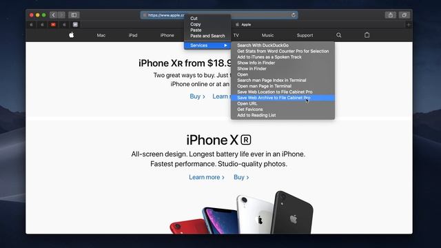 Save Website Archives to File Cabinet Pro on macOS смотреть онлайн