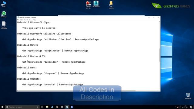 How to uninstall windows 10's Built in App or Bloatware and How to Reinstall them #greenpolygames смотреть онлайн