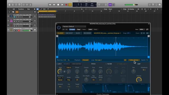 How to use Logic Pro X's Quick Sampler смотреть онлайн