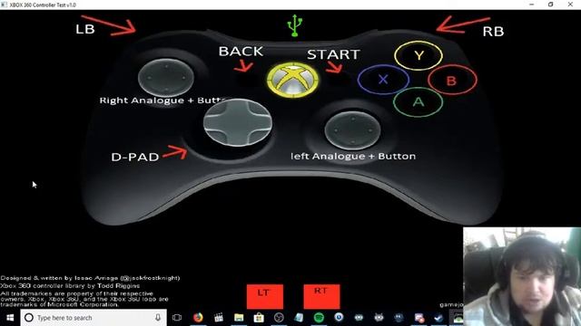 Xbox 360 Controller Test смотреть онлайн