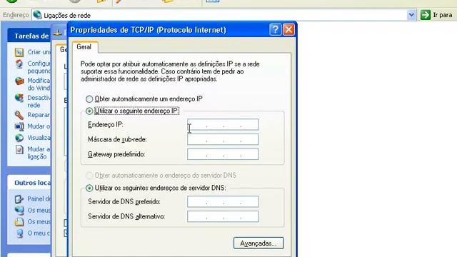 XP Configuração IP REDE смотреть онлайн