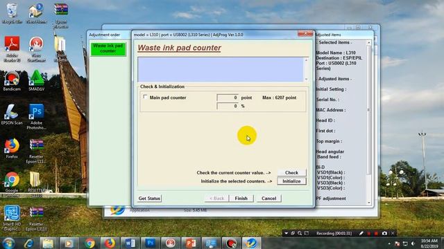 Cara resetter Epson L130 L220 L310 L360 L365 смотреть онлайн