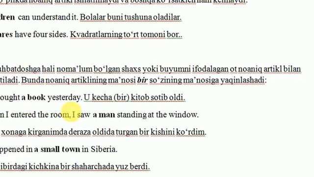 Noaniq artikl (a / an ) - Indefinite Article haqida batafsil ma'lumot смотреть онлайн