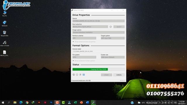الطريقه الصحيحة لثبيت ويندوز 10 على الفلاشه بنظام UEFI GPT смотреть онлайн