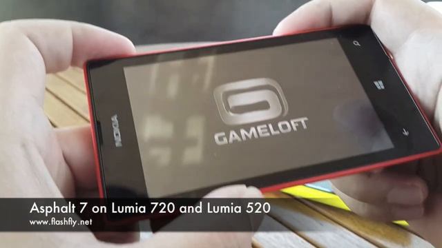Asphalt 7 game play on Lumia 720 and Lumia 520 смотреть онлайн