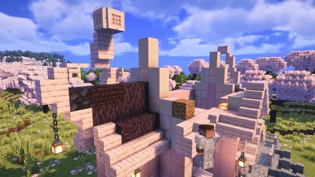 Minecraft | How to build a Fantasy Cherry House смотреть онлайн