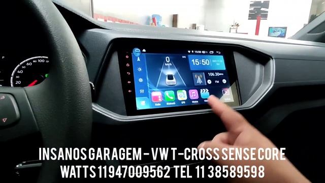 T-Cross Sense Multimídia Aikon Atom Core Android 10 + Câmera Frontal + Apple Carplay + Adam Voice смотреть онлайн
