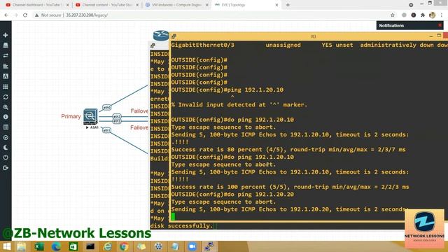 Cisco ASA Training Zero To Hero | Failover | Active Standby Lab | Lesson 21 смотреть онлайн