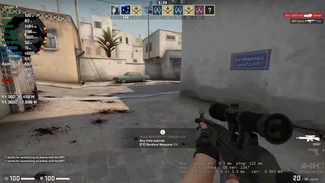 Counter Strike : GO | RX 560, Ryzen 5 3600 смотреть онлайн