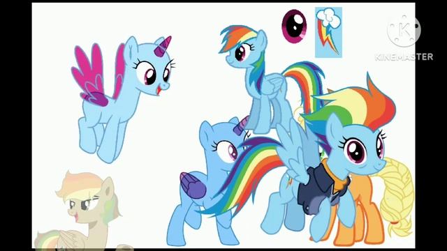 mlp next gen power of friendship applejack x Rainbow Dash family child zap apple speedpaint смотреть онлайн