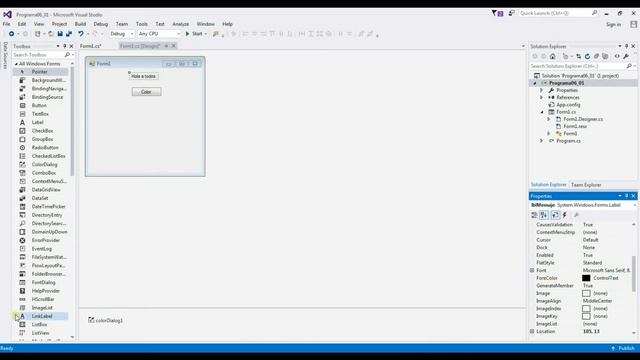 Programación Windows Forms C# 35 --- ColorDialog смотреть онлайн