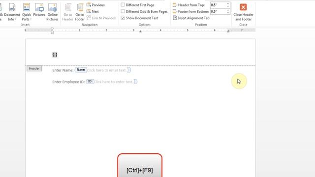 Microsoft Word - Update Header in Protected Forms смотреть онлайн