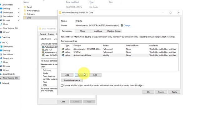 How to Share Folder With NTFS Permission in Windows 10 | Applying NTFS Permission смотреть онлайн