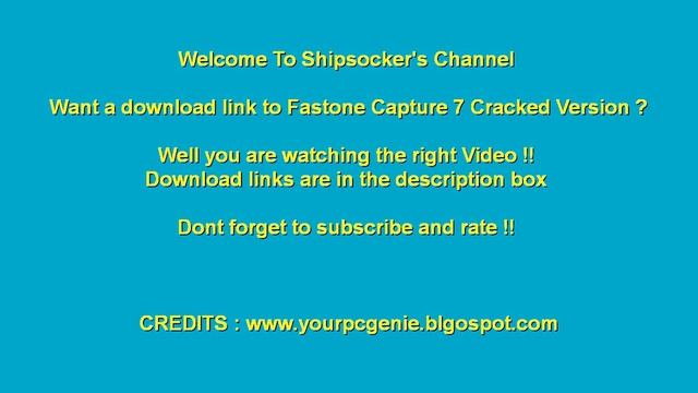 Download Fastone Capture 7 with keygen - No Surveys смотреть онлайн