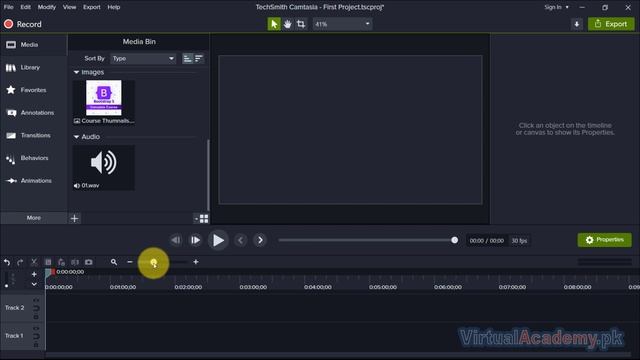 Project settings in Camtasia | Media Bin & Timeline | Camtasia full course смотреть онлайн