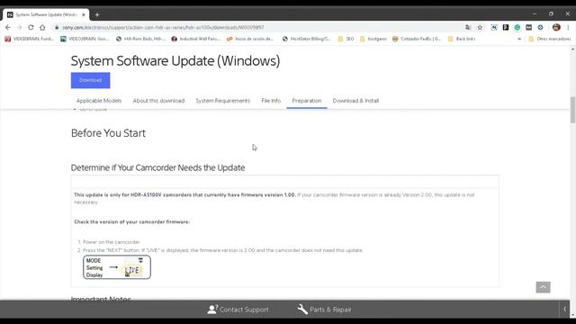 Sony Action Cam HDR-AS100v firmware update AND OTHER MODEDLS... смотреть онлайн