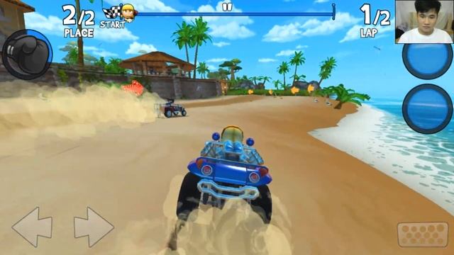 Beach Buggy Racing 2 Android Gameplay | Roxie Roller & Sand Blaster vs All Boss Battles смотреть онлайн