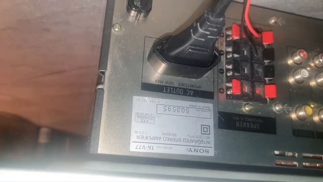 Sony TA-V77 Audio Video Amplifier (1984-86) (2x55W 8ohm)