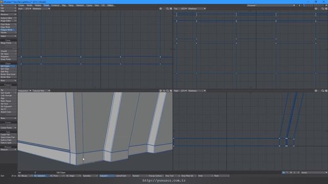 Lightwave 3D - Low poly to high poly - Modeling something like a treasure chest смотреть онлайн